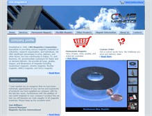 Tablet Screenshot of cmsmagnetics.com
